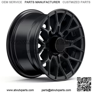 12" RockTrix RT104 ATV UTV Wheels Rims | 12x7 | 4x156 4/156 | 4+3 offset (For: Polaris)