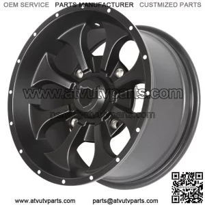 Pro Armor Knight UTV Wheel Rim Matte Black 14x10 -38mm Offset 4/156 (For: Polaris)