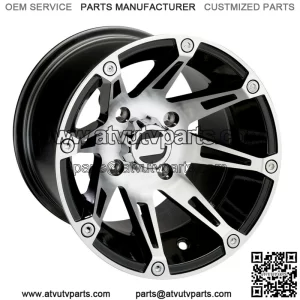 4 ATV/UTV Wheels Set 14in Moose 387X Machined 4/156 4+3 1KXP (For: Polaris)