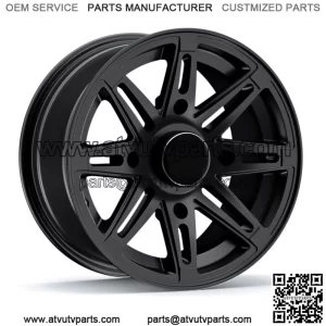 1pc 12" RockTrix RT103 ATV UTV Wheel Rim | 12x7 et10 | 4x156 4/156 | 4+3 offset (For: Polaris)