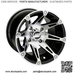 4 ATV/UTV Wheels Set 12in Moose 387X Machined 4/110 4+3/2+6 SRA (For: Polaris)