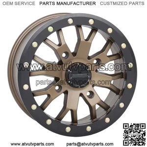 System 3 SB-4 Beadlock Bronze (6+1) UTV Wheels 14" Polaris RZR 1000 XP (4) (For: Polaris)