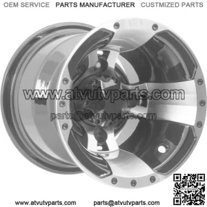 SS112 Machined Wheel 9X8 4/110 3+5 ITP 0928385404B (For: Polaris)