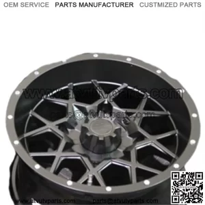 POLARIS SPORTSMAN 570 14" ITP HURRICANE BLK ALUMINUM ATV WHEELS (SET 4) POL3CA (For: Polaris)