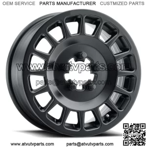 Method 407 15" Wheels/Rims Matte Black Polaris RZR Turbo R & Pro R Ranger 1500 (For: Polaris)
