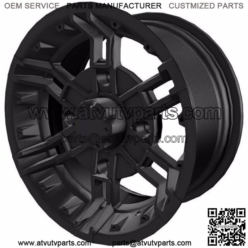 GENUINE POLARIS 14X7 BUCKLE FRONT WHEEL- MATTE BLACK RANGER RZR GENERAL ACE