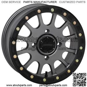 System 3 SB-5 Beadlock Gunmetal Wheels 14" Polaris RZR 1000 XP (4) (For: Polaris)