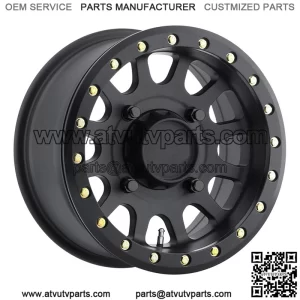 Method 401 Beadlock UTV Wheels/Rims Black 14" (4+3) Polaris RZR 1000 XP (4) (For: Polaris)