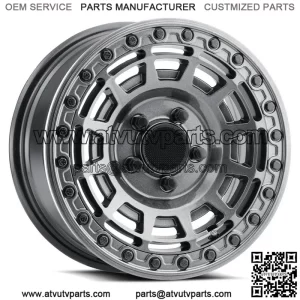 Method 415 15" Wheels/Rims Graphite (+38mm) Polaris RZR Turbo R & Pro R Ranger (For: Polaris)