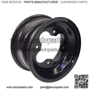 DWT A5 BLACK 10" FRONT REAR  WHEELS RIMS 10X5 4+1 4x110 4/110 Polaris RZR170