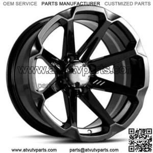 ATV/UTV Wheels Set 14in M12 Diesel Black 4/137 10mm CAN (For: Can-Am)