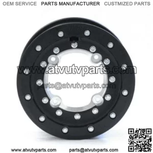 Hiper Tech 3 Black Beadlock Rims 10" 4+1 Front 9" Rear 10x5 9x8 TRX 400EX 400X (For: Can-Am)