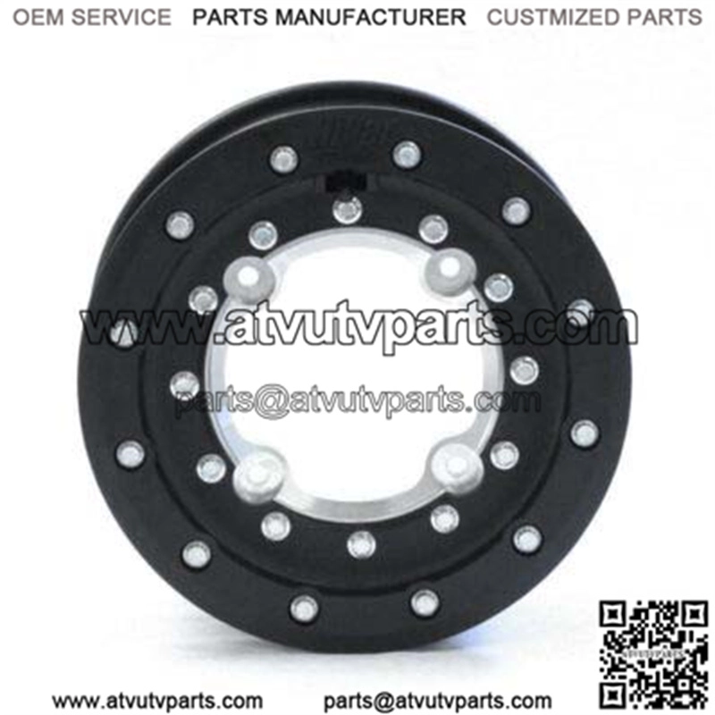 Hiper Tech 3 Black Beadlock Rims 10" 4+1 Front 9" Rear 10x5 9x8 TRX 400EX 400X (For: Can-Am)