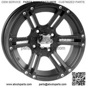 ATV/UTV Wheels Set 12in SS212 Matte Black 4/110 5+2/2+5 SRA (For: Can-Am)