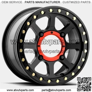KMC XD KS234 Addict 2 Beadlock UTV Aluminum Wheel Rim 15x6 4/137 Black Satin (For: Can-Am)