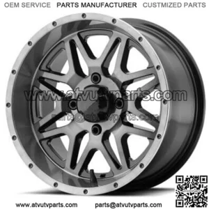 ATV/UTV Wheels Set 14in M26 Vibe Machined 4/137 0mm HP1K (For: Can-Am)