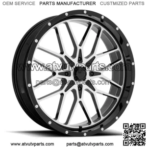 M45 Portal Wheel | Gloss Black Machined | CanAm 4x137 | Wheels