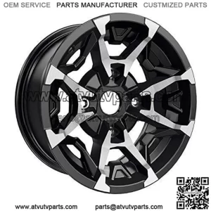 Can-Am 705401848 OEM Machined Black 14" XMR Front Rim for 2016-2019 Defender ...