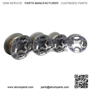 Take Off G2 Can Am Outlander 12" Silver DPS XT Wheel Set 12x6 12x7.5 4x137mm