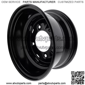 Polaris 1525240-067 Black Front Rim 10GA 12X6 RZR Ranger 1000 900 570 XP
