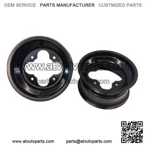 BLACK A5 10" 3+2 FRONT ALUMINUM ROLLED LIP WHEELS RIMS YFZ450 YFZ450R RAPTOR