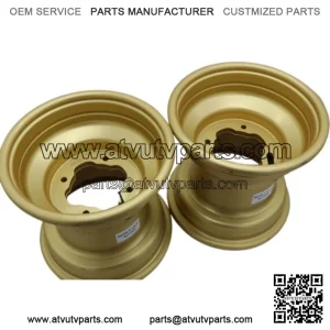 2 x 9" rear aluminum wheels rims 4x115 Yamaha Banshee Raptor 700 YFZ450r GOLD