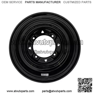 Polaris 1523451-067 Black Front Wheel Rim 12x6 Ranger Sportsman EV 500 570 700