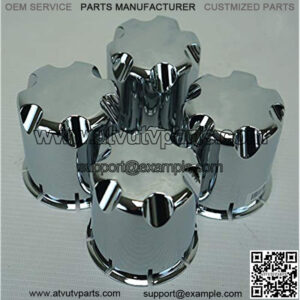Wheel Rim 'SS' Chrome Center Caps for Golf Cart UTV ATV(Set of 4)