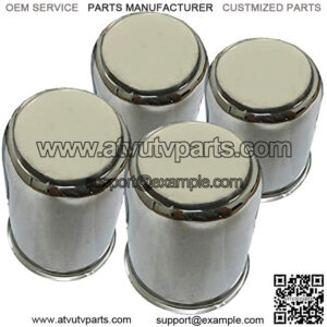 Alloy Golf Cart Wheel Center Cover Cap, Chrome