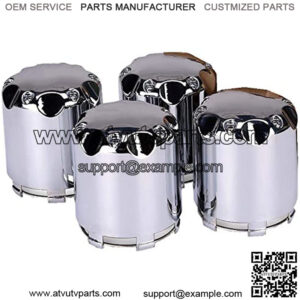 Golf Cart Wheel Alloy Center Hub Cap 8,10,12 Inch Push in Style Chrome Center Caps for Golf Cart Wheel