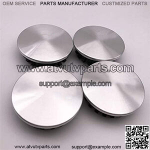 4 PCS New 67mm 2 5/8 inch Brushed Silver Red Car ABS Custom Hub Wheel Center Caps Cover 19351757