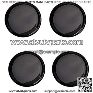Golf Cart Wheel Covers Hub Center Caps Labels Tape Decals, Set of 4