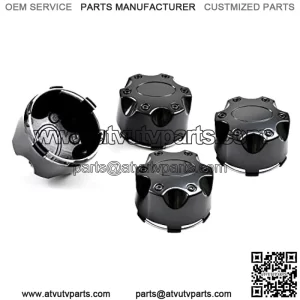 Flat Center Cap for Polaris RZR ACE Ranger General Sportsman, KATIMOTO Black Tire Wheel Hub Caps Center Covers for Polaris Ranger RZR 800 900 XP 4 Turbo Accessories, Replace #1521509-521 (4PCS)