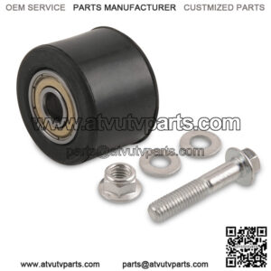 Off-road motorcycle ATV modified guide wheel tensioner rolling rubber wheel mute guide wheel with screws