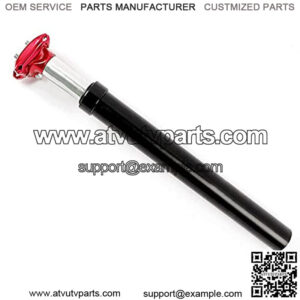 Bicycle Seatpost 27.2Mm Bike Seat Pole with 350Mm Aluminum Alloy Adjustable Angle Shock Absorber for Mountain Bike,Red,Original Pipe 30.9