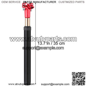 Bicycle Suspension Seatpost Aluminum Alloy Shock Absorption Bike Seatpost Replacement for Mountain Road Bike MTB MTN BMX 31.6X350MM Black