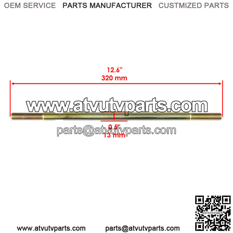 2 Tie Rod Sets Fit Honda Foreman 500 4X4 Es TRX500FPE 2007-2013 - Image 3