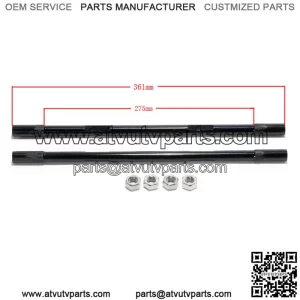 ATV 4130 Chrome Tie Rod +2" for all Yamaha Raptor 700, 700R & 700 SE