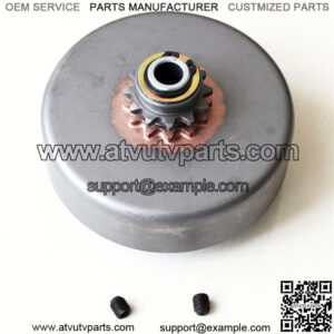 4-3/4" Long 12 Tooth Heavy Duty Clutch Assembly - Durable #35 Chain Sprocket Clutch with 1" Bore Shaft & 1/4" Keyway Slot, Replacement Engine Parts and Accessories for Go-Karts & Mini Bikes