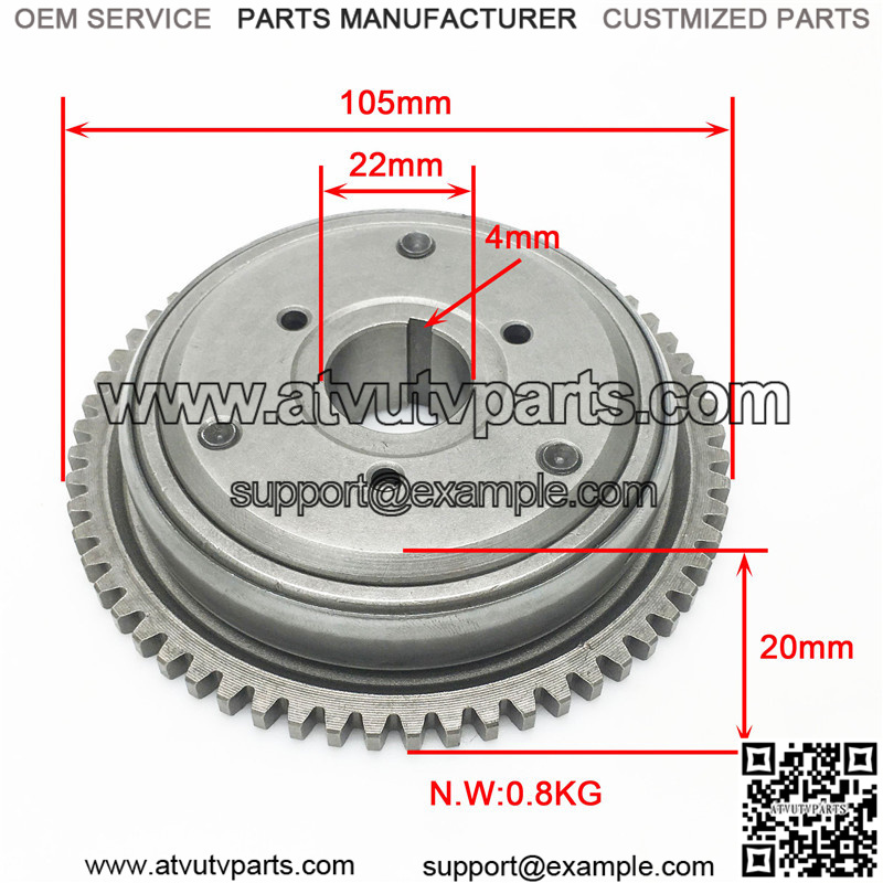 GY6 150cc overrunning clutch - Image 3