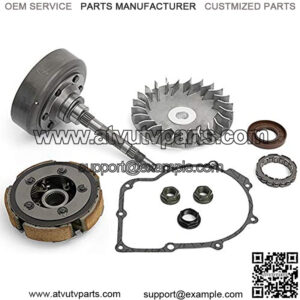 Wet Clutch Pad Shoe/Clutch Primary Fixed Sheave/Clutch Cover Housing/Bearing/Gasket/Flange Nut Oil/Seal kit for YAMAHA RHINO 660 YXR660 2004 2005 2006 2007/ GRIZZLY 660 YFM660 2002-2008