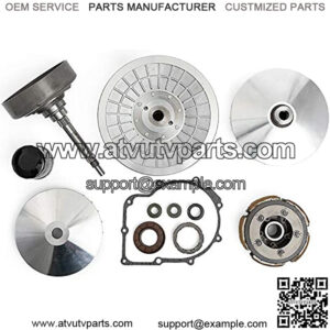 For Hisun UTV 500 700 Clutch Primary Fixed Sheave/Primary Dry Clutch CVT Sheave Assy/Secondary Driven Clutch CVT Pulley/Housing/Pad Shoe/Bearing/Gasket/Flange Nut/Oil Seal/Oil Filter