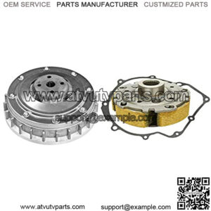 Wet Clutch Pad Shoe Gasket Primary Sheave Kit Fit for 2002-2008 Yamaha Grizzly YFM660 & 2004-07 Yamaha Rhino YFM660 YXR660