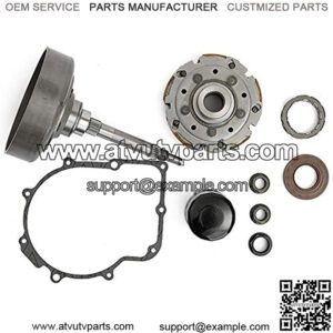 Clutch Cover + One Way Bearing + Clutch Pad Shoe + Clutch Nut + Gasket + Seal + Oil Filter set for HiSUN MSU 500 700 HS700 MSU500 MASSIMO MSU,BENNCHE,COLEMAN,MTD, QLINK FrontRunner, Supermach
