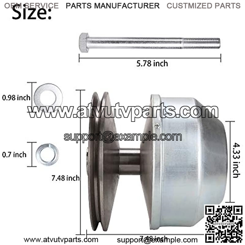 Golf Cart Drive Clutch Compatible with Yamaha 1985+ G2 G8 G14 G16 G22 4 Cycle Carts Gas Golf Cart 1985 Up, Replaces OEM# JN6-G6201-03 JN6-G6201-04 - Image 4