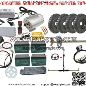 fun kart 400mm rear drive axle 6mm keyway shaft