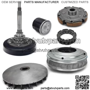 Wet Clutch Secondary Pulley Fixed Sheave Housing Shoe Carrier Assy for Hisun 400 UTV 400 MSU400 YS400 Massimo Supermach Menards Yardsport