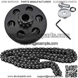 Centrifugal Clutch 3/4" Bore for Predator 212cc Small Engine Go Kart Mini bike Lawnmower Fun Kart Engine 3/4 Bar (10T with #40/41/420 Chain)