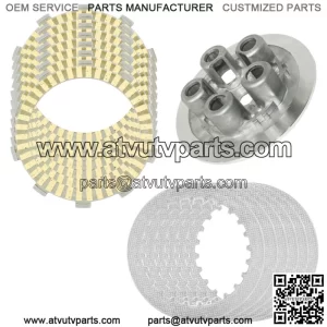 Clutch Friction Steel Plates Kit for Honda TRX250R FourTrax 250 2x4 1986 - 1989