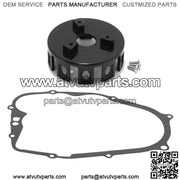 CNC Billet Clutch Basket & Gasket Kit for Yamaha Blaster 200 YFS200 1988-2006